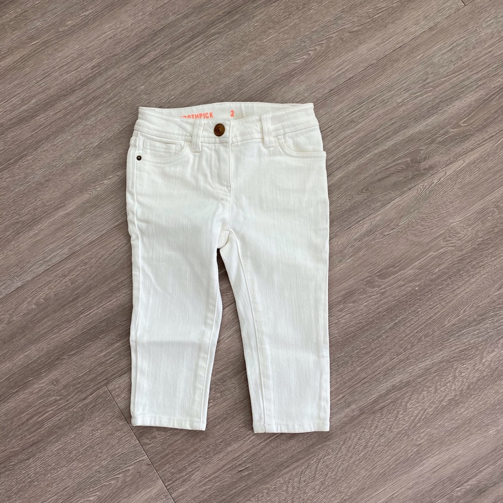*NEW* J. Crew girl’s white jeans